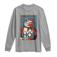 No Hope Without Hop Long Sleeve Shirt Ribbit Resist Repeat Resistance Frog Protest Pop Art Graphic - Wonder Print Shop
