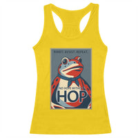 No Hope Without Hop Racerback Tank Top Ribbit Resist Repeat Resistance Frog Protest Pop Art Graphic - Wonder Print Shop