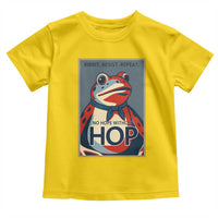 No Hope Without Hop Toddler T Shirt Ribbit Resist Repeat Resistance Frog Protest Pop Art Graphic - Wonder Print Shop