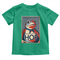 No Hope Without Hop Toddler T Shirt Ribbit Resist Repeat Resistance Frog Protest Pop Art Graphic - Wonder Print Shop