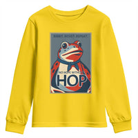 No Hope Without Hop Youth Sweatshirt Ribbit Resist Repeat Resistance Frog Protest Pop Art Graphic - Wonder Print Shop
