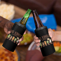 No Kings in America 4 in 1 Can Cooler Tumbler Resist Protest Cute Animal Resistance March - Wonder Print Shop