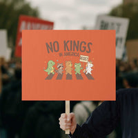 No Kings in America Protest Sign Resist Protest Cute Animal Resistance March - Wonder Print Shop