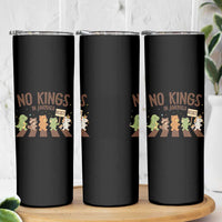 No Kings in America Skinny Tumbler Resist Protest Cute Animal Resistance March - Wonder Print Shop