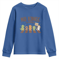 No Kings in America Youth Sweatshirt Resist Protest Cute Animal Resistance March - Wonder Print Shop