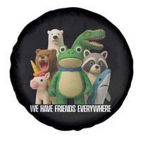 United Mascots Protest Spare Tire Cover We Have Friends Everywhere - Wonder Print Shop