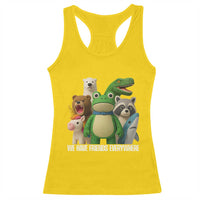United Mascots Protest Racerback Tank Top We Have Friends Everywhere - Wonder Print Shop
