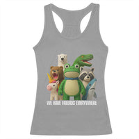 United Mascots Protest Racerback Tank Top We Have Friends Everywhere - Wonder Print Shop