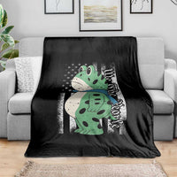 We The People Portland Frog Throw Blanket Patriotic Protest American Flag - Wonder Print Shop