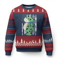 We The People Portland Frog Ugly Christmas Sweater Patriotic Protest American Flag - Wonder Print Shop