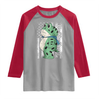 We The People Portland Frog Raglan Shirt Patriotic Protest American Flag - Wonder Print Shop