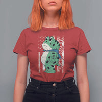 We The People Portland Frog T Shirt For Women Patriotic Protest American Flag - Wonder Print Shop