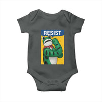 Resist Rosie Frog Baby Onesie Protest Parody Feminist Retro Poster - Wonder Print Shop