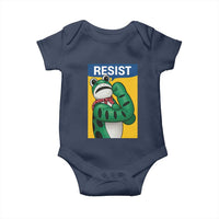 Resist Rosie Frog Baby Onesie Protest Parody Feminist Retro Poster - Wonder Print Shop