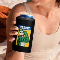 Resist Rosie Frog 4 in 1 Can Cooler Tumbler Protest Parody Feminist Retro Poster - Wonder Print Shop