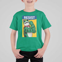 Resist Rosie Frog T Shirt For Kid Protest Parody Feminist Retro Poster - Wonder Print Shop