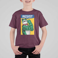Resist Rosie Frog T Shirt For Kid Protest Parody Feminist Retro Poster - Wonder Print Shop