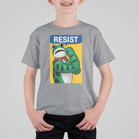 Resist Rosie Frog T Shirt For Kid Protest Parody Feminist Retro Poster - Wonder Print Shop