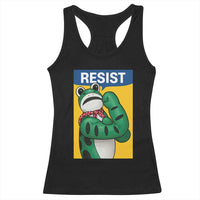 Resist Rosie Frog Racerback Tank Top Protest Parody Feminist Retro Poster - Wonder Print Shop