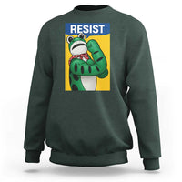 Resist Rosie Frog Sweatshirt Protest Parody Feminist Retro Poster - Wonder Print Shop
