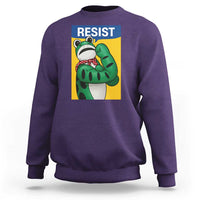 Resist Rosie Frog Sweatshirt Protest Parody Feminist Retro Poster - Wonder Print Shop
