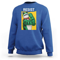 Resist Rosie Frog Sweatshirt Protest Parody Feminist Retro Poster - Wonder Print Shop