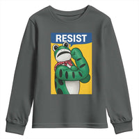 Resist Rosie Frog Youth Sweatshirt Protest Parody Feminist Retro Poster - Wonder Print Shop