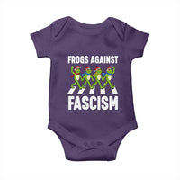 Santa Frog Against Fascism Baby Onesie Christmas Holiday Frogs Band Resistance Protest - Wonder Print Shop