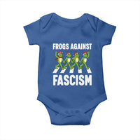 Santa Frog Against Fascism Baby Onesie Christmas Holiday Frogs Band Resistance Protest - Wonder Print Shop