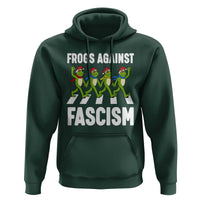 Santa Frog Against Fascism Hoodie Christmas Holiday Frogs Band Resistance Protest - Wonder Print Shop