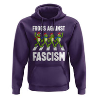 Santa Frog Against Fascism Hoodie Christmas Holiday Frogs Band Resistance Protest - Wonder Print Shop