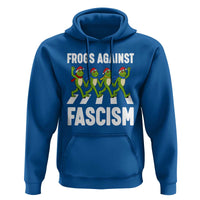 Santa Frog Against Fascism Hoodie Christmas Holiday Frogs Band Resistance Protest - Wonder Print Shop