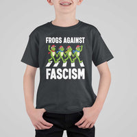 Santa Frog Against Fascism T Shirt For Kid Christmas Holiday Frogs Band Resistance Protest - Wonder Print Shop