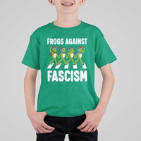 Santa Frog Against Fascism T Shirt For Kid Christmas Holiday Frogs Band Resistance Protest - Wonder Print Shop