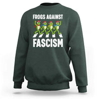 Santa Frog Against Fascism Sweatshirt Christmas Holiday Frogs Band Resistance Protest - Wonder Print Shop