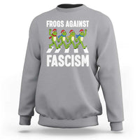 Santa Frog Against Fascism Sweatshirt Christmas Holiday Frogs Band Resistance Protest - Wonder Print Shop