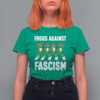 Santa Frog Against Fascism T Shirt For Women Christmas Holiday Frogs Band Resistance Protest - Wonder Print Shop