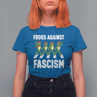 Santa Frog Against Fascism T Shirt For Women Christmas Holiday Frogs Band Resistance Protest - Wonder Print Shop