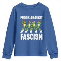 Santa Frog Against Fascism Youth Sweatshirt Christmas Holiday Frogs Band Resistance Protest - Wonder Print Shop