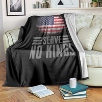 We The People Serve No Kings Throw Blanket Patriotic Eagle American Flag - Wonder Print Shop