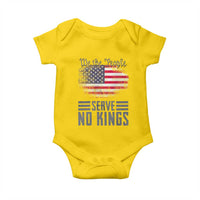 We The People Serve No Kings Baby Onesie Patriotic Eagle American Flag - Wonder Print Shop