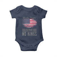 We The People Serve No Kings Baby Onesie Patriotic Eagle American Flag - Wonder Print Shop
