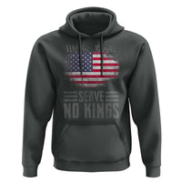 We The People Serve No Kings Hoodie Patriotic Eagle American Flag - Wonder Print Shop
