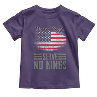 We The People Serve No Kings Toddler T Shirt Patriotic Eagle American Flag - Wonder Print Shop