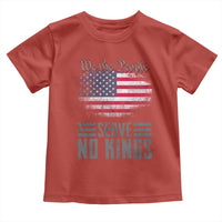 We The People Serve No Kings Toddler T Shirt Patriotic Eagle American Flag - Wonder Print Shop