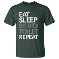 Eat Sleep Skibidi Toilet Repeat T Shirt Funny Gen Alpha Slang - Wonder Print Shop