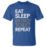 Eat Sleep Skibidi Toilet Repeat T Shirt Funny Gen Alpha Slang - Wonder Print Shop