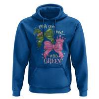 Green and Pink Coquette Bow Hoodie Pink Goes Good With Green