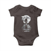 Bigfoot Baby Onesie Sasquatch Under The Moon Cryptid
