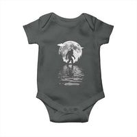 Bigfoot Baby Onesie Sasquatch Under The Moon Cryptid